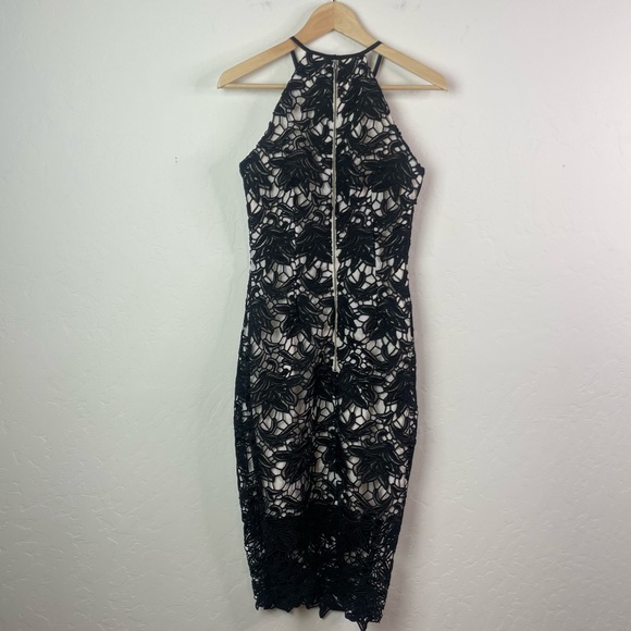 Keepsake True Love Black Lace Women’s Event Occasions Midi Dress Size Small - Picture 4 of 16